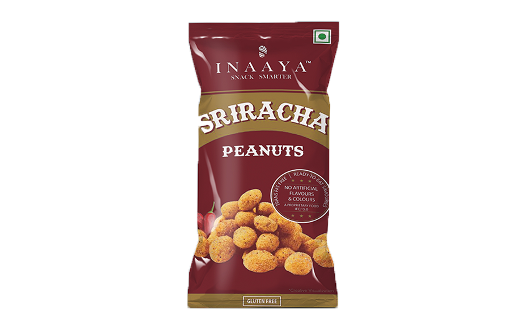 Inaaya Sriracha Peanuts    Pack  30 grams